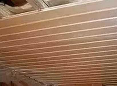 Потолок в бане