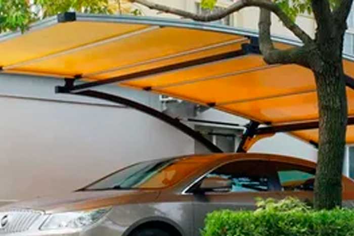 Разборный навес для машины