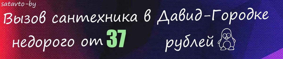 Сантехник в Давид-Городке